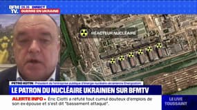 Petro Kotin, président d'Energoatom: "Il y a eu plus de douze frappes" qui ont mis en danger la centrale de Zaporijia