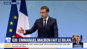 Macron en clôture du G20 : "Nous avons besoin d’un commerce libre et équitable"