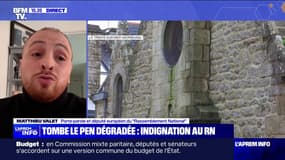 Matthieu Valet (RN) sur la dégradation de la tombe de Jean-Marie Le Pen: "Notre société est ensauvagée"