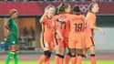 Les Néerlandaises fêtent leur large victoire face à la Zambie aux Jeux olympiques, le 21 juillet
