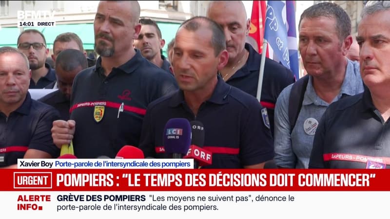 Le projet de loi Sécurité civile devrait arriver "début septembre", assure le porte-parole de l'intersyndicale des pompiers après la rencontre avec Laurent Nuñez