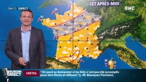 Météo: ce matin, nuages au nord, soleil au sud. Cet après-midi, les températures vont commencer à baisser.