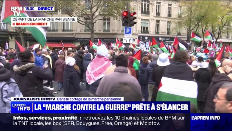 Conflit Israël-Gaza: la marche contre la guerre prête à s'élancer depuis la place de la République à Paris