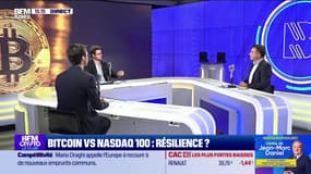 Bitcoin VS Nasdaq 100 : résilience ? 