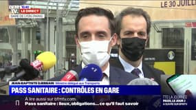 Jean-Baptiste Djebbari sur le pass sanitaire dans les trains: "Nous allons continuer d'innover avec un dispositif de pré-enregistrement"