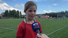 Une jeune joueuse de neuf ans originaire de Bailleul sera porte drapeau pour l'Uruguay au stade Pierre Mauroy le 14 septembre.