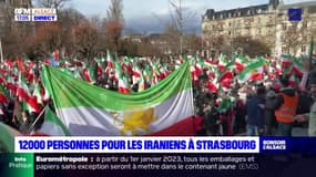 Strasbourg: 12.000 personnes manifestent pour soutenir le peuple iranien