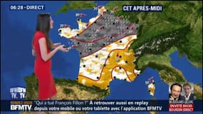 Météo: la pluie fait son retour au nord, toujours du soleil dans le sud