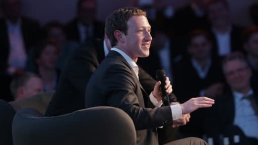 Le fondateur et patron de Facebook Mark Zuckerberg, le 25 février 2016 à Berlin