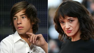 Jimmy Bennett et Asia Argento (montage)