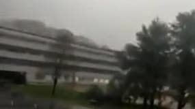 Tempête Zeus : une partie de la toiture du lycée Gaspard-Monge s'envole - Témoins BFMTV