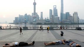 Une vue de la Pudong skyline, à Shanghai.