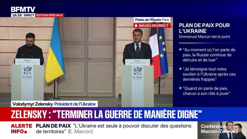 Plan de paix pour l'Ukraine: L'agresseur doit payer, estime Volodymyr Zelensky