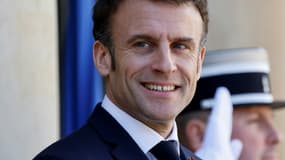 Le président Emmanuel Macron à l'Elysée, le 3 avril 2023