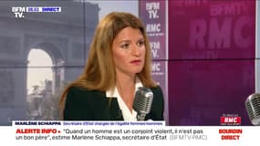 Injures dans les stades: sur RMC, Marlène Schiappa explique par la sémantique pourquoi certains termes sont inadmissibles
