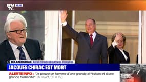 Roland Dumas: "Je suis peiné, car j'avais beaucoup d'estime pour Jacques Chirac"