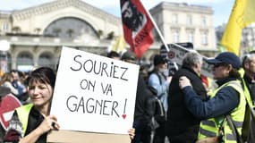 Rassemblement de gilets jaunes à Paris, le 30 mars 2019