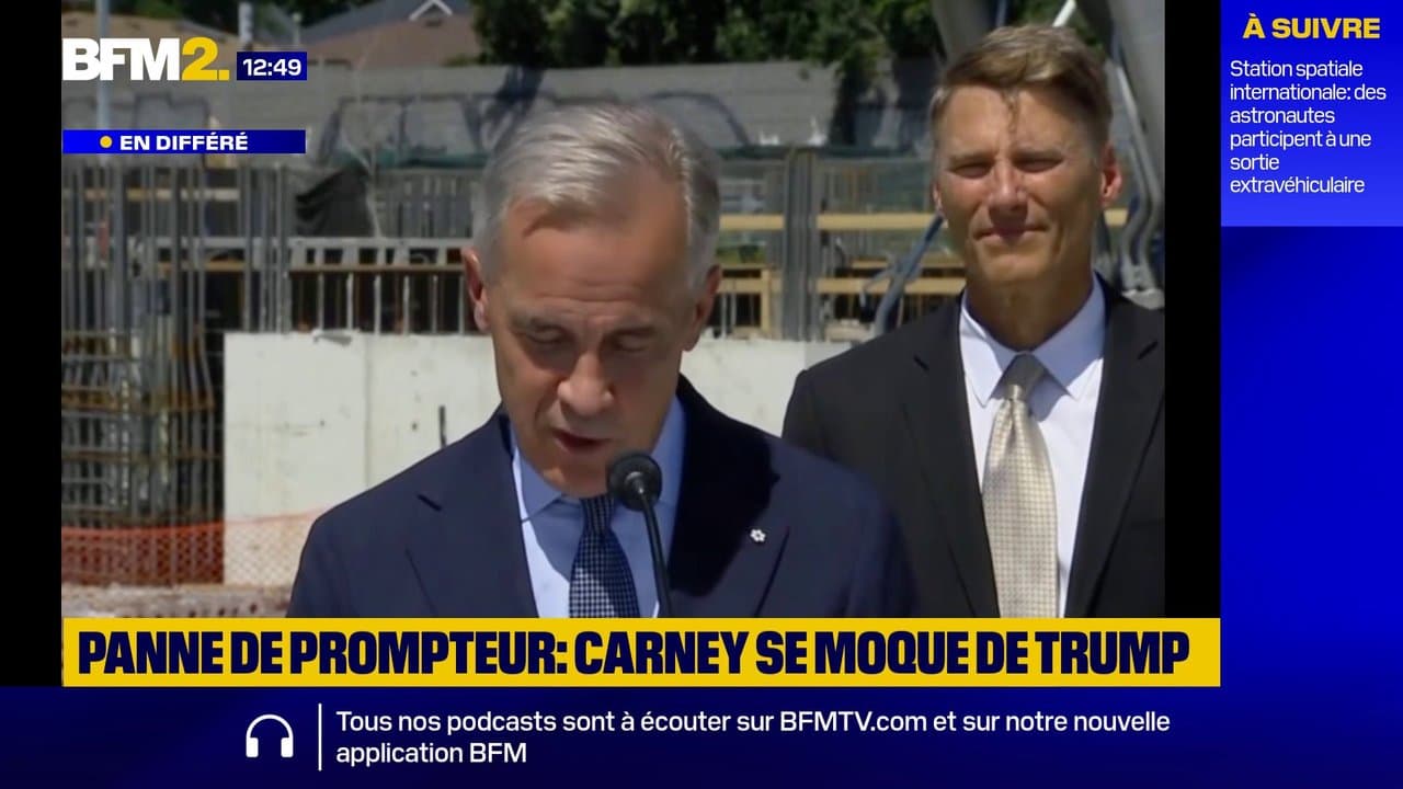 "Pas de complot": le Premier ministre canadien Mark Carney se moque de Donald Trump après un problème de téléprompteur