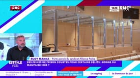 Peines de prison courtes: "Ça donne la certitude d'une sanction" affirme Rudy Manna 
