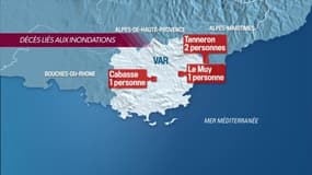 Intempéries dans le Sud-est: qui sont les quatre victimes?