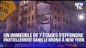 Un immeuble de 7 étages s'effondre partiellement dans le quartier du Bronx à New York 