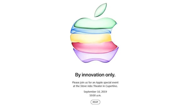 L'invitation Apple pour la keynote de rentrée. 