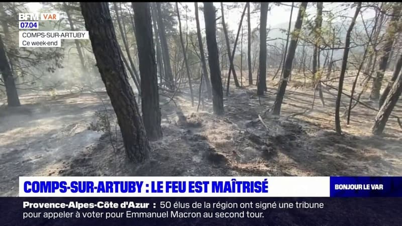 Comps-sur-Artuby: l'incendie est maîtrisé