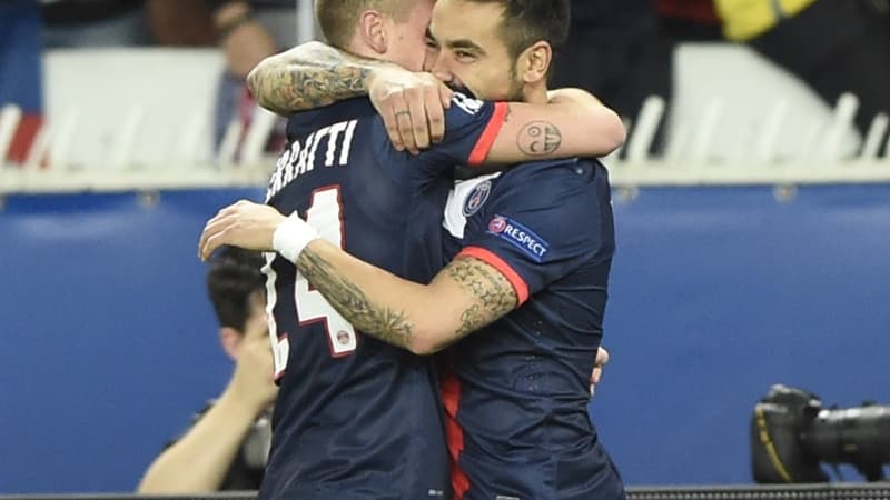 Ezequiel Lavezzi, premier buteur du PSG contre Chelsea