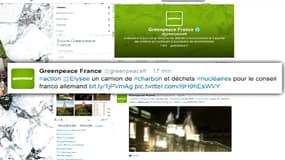 5 tonnes de charbon déversées devant l'Elysée