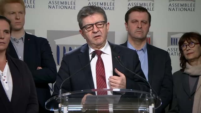 Jean-Luc Mélenchon à l'Assemblée nationale