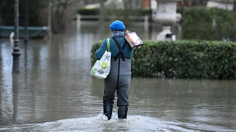 Villennes-sur-Seine inondé, le 29 janvier 2018