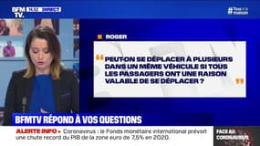 Peut-on se déplacer à plusieurs dans une voiture si tout le monde a une raison valable de se déplacer? BFMTV répond à vos questions