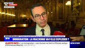 Loi Immigration: "Nous n'avons pas fait beaucoup de compromis" déclare Bruno Retailleau, le président du groupe LR au Sénat