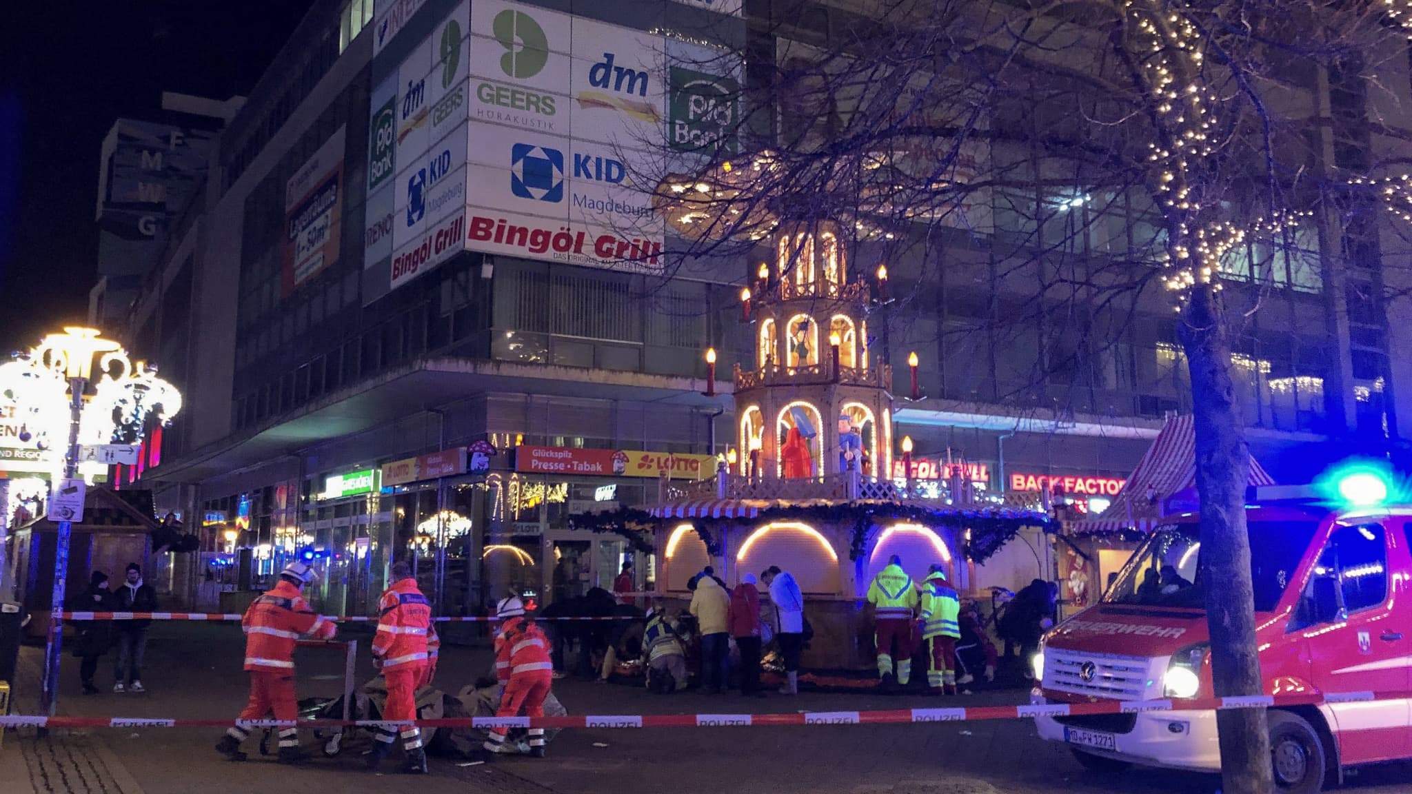 Le marché de Noël de Magdebourg, ce 20 décembre.
