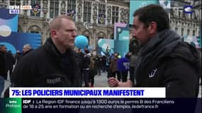 Paris: plusieurs centaines de policiers municipaux ont manifesté ce samedi