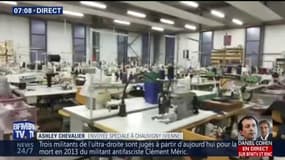 Ashley Chevalier aux côtés des salariés de l'atelier de la Lingerie Indiscrète menacé de fermeture