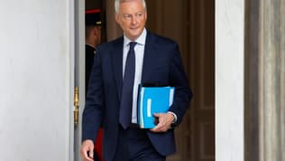 Le ministre de l'Economie Bruno Le Maire à la sortie de l'Elysée, le 20 septembre 2023 à Paris