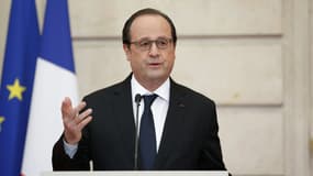 François Hollande à l'Elysée le 28 avril 2016