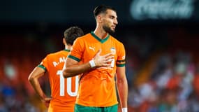 Rafa Mir, attaquant de Valence, lors de la saison 2024-2025.