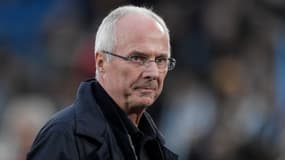 Sven Goran Eriksson lors d'un derby Lazio-Roma en mars 2023