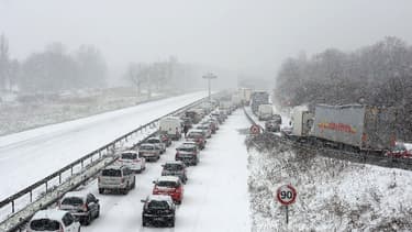 La N118 est particulièrement problématique en cas de neige.