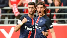 Javier Pastore et Edinson Cavani