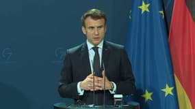 Emmanuel Macron à Berlin le 8 février 2022