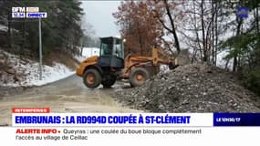 Embrunais: la RD994D coupée à Saint-Clément 