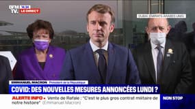 Covid-19: pour Emmanuel Macron, "la stratégie que nous avons nous permet de résister"
