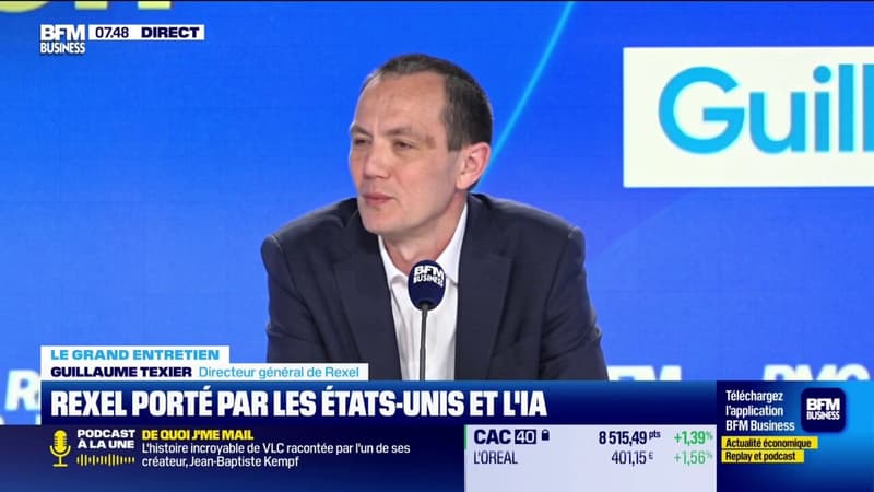 Datacenters: "Il va falloir trouver des technologies plus économes en électricité, en refroidissement, etc. Et ça, ça va dans le bon sens", assure Guillaume Texier, directeur général de Rexel