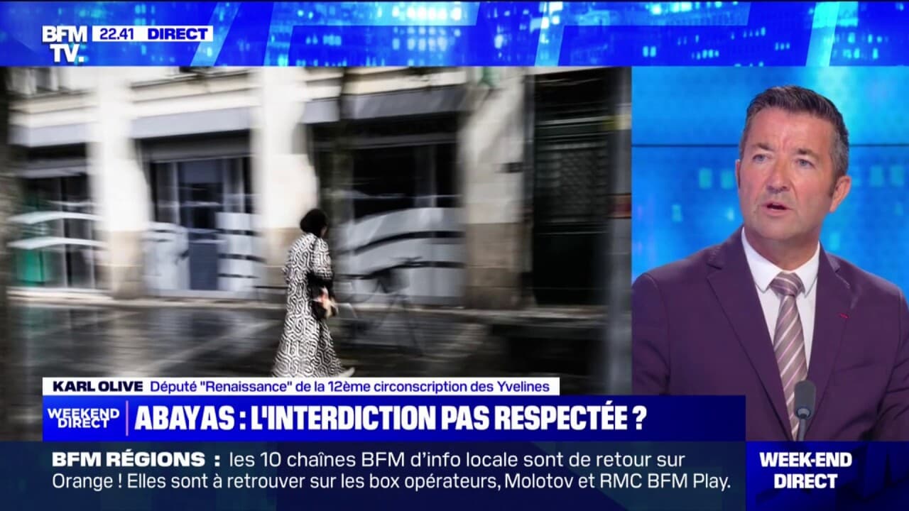 Interdiction de l’abaya à l’école: « Sanctuariser l’école publique, c’est sanctuariser les valeurs de la République », affirme Karl Olive