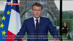 Emmanuel Macron souhaite "retrouver le chemin d'une indépendance française et européenne"