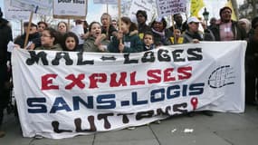 Une manifestation contre le mal-logement 