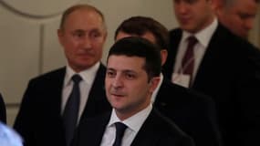 Vladimir Poutine et Volodymyr Zelensky